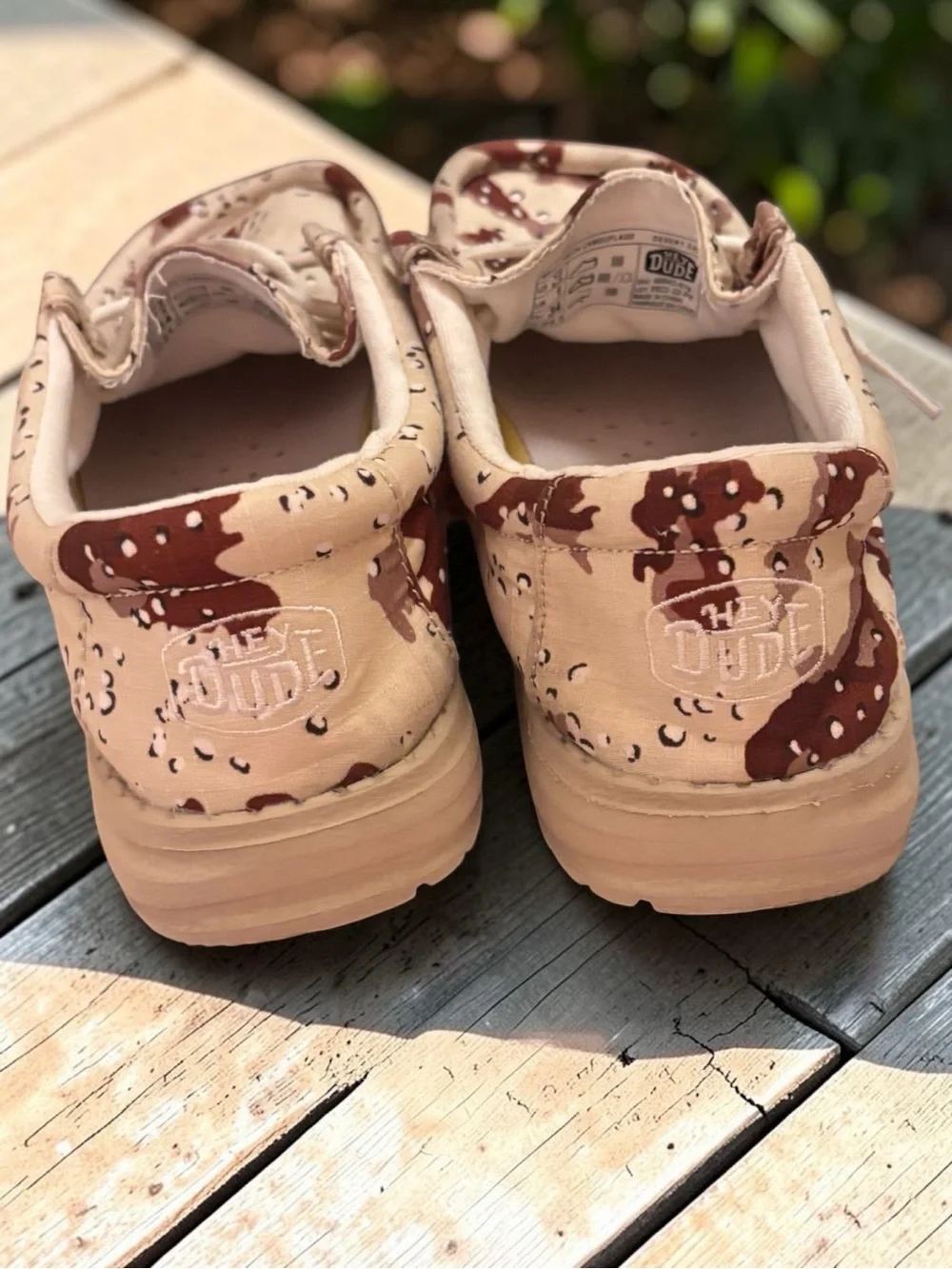 Hey Dude Wally Youth Desert Camo Slip-On Shoes Kids Size 2